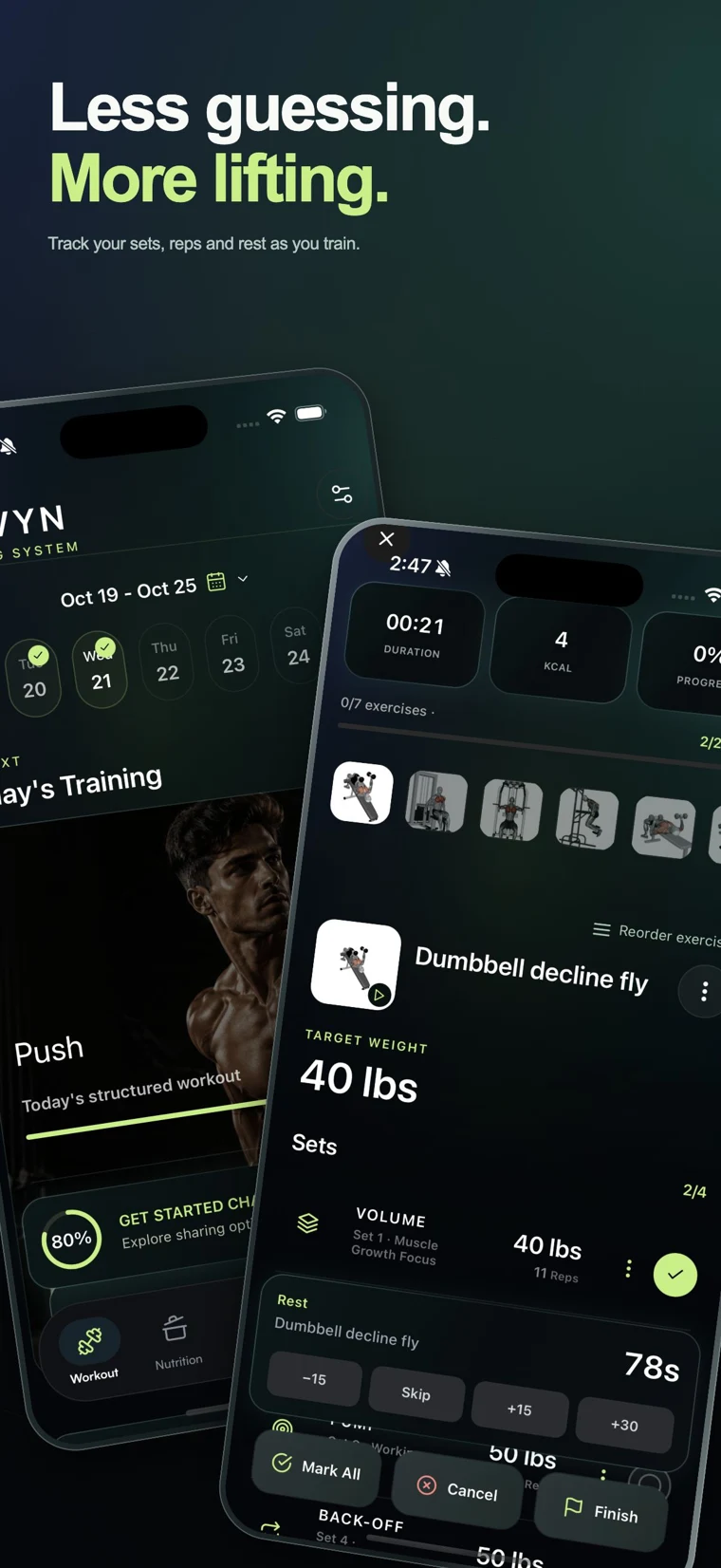 Live training: Less guessing. More lifting.