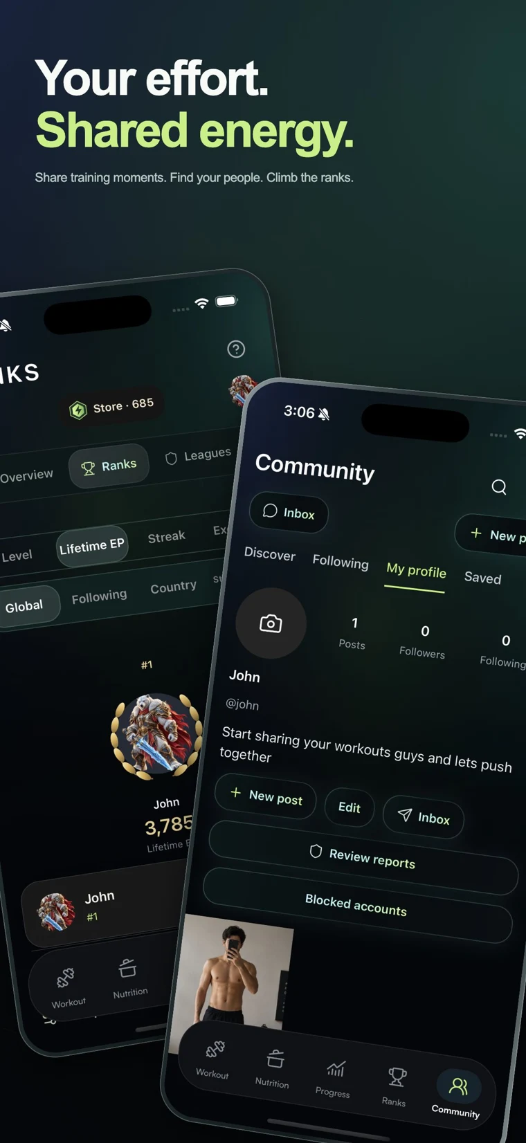 Community: Your effort. Shared energy.